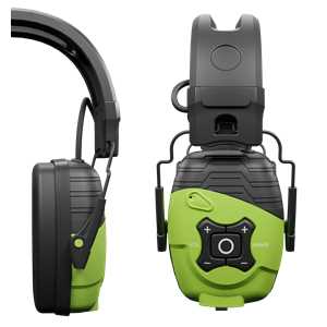 ISO Tunes LINK Aware Bluetooth Earmuff - Safety Green, Ambient Listening Technology